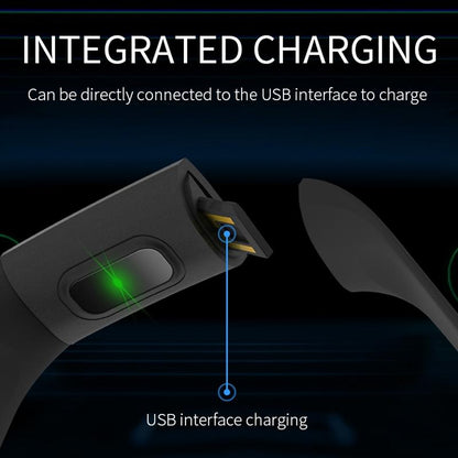 Waterproof Smart Bracelet With Step Heart And Sleep Monitoring - Ip67 - Blue