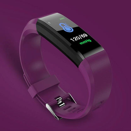 Smart Oled Bracelet With Call Reminder And Health Monitoring - Blue