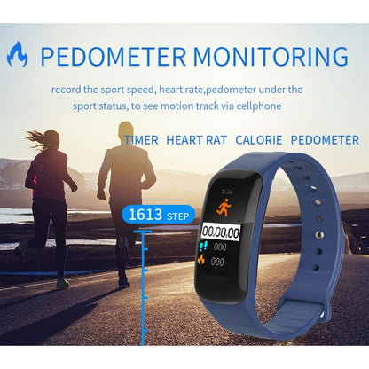 Waterproof Smart Bracelet With Step Heart And Sleep Monitoring - Ip67 - Blue