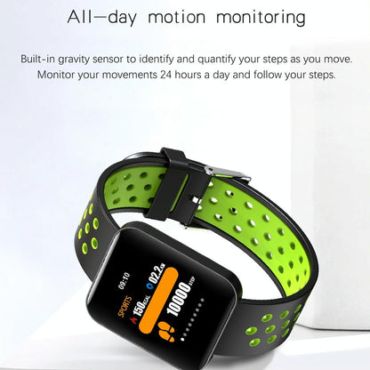 Waterproof Smart Bracelet With Tft Screen And Health Monitoring - Blue