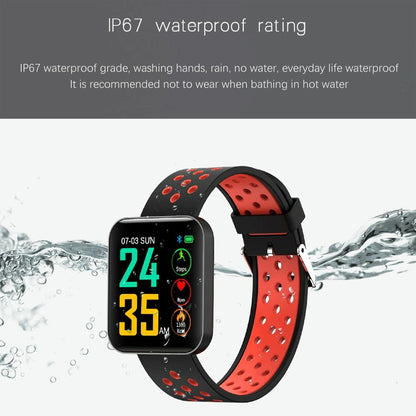 Waterproof Smart Bracelet With Tft Screen And Health Monitoring - Blue