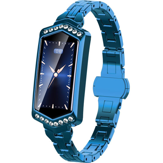 Smart Watch With Heart Rate Blood Oxygen And Sleep Monitoring - Ip67 Waterproof - Blue