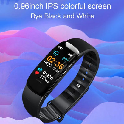 Smart Bracelet With Call Reminder Hr / Bp Monitoring Sleep / Sedentary Tracking And Remote Control - Blue