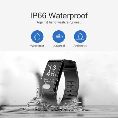 Oled Fitness Tracker With Ecg Heart Rate Bp And Sleep Monitoring - Sports Mode - Blue