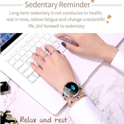 Waterproof Smart Bracelet With Lcd Screen And Heart Rate Monitor - Blue