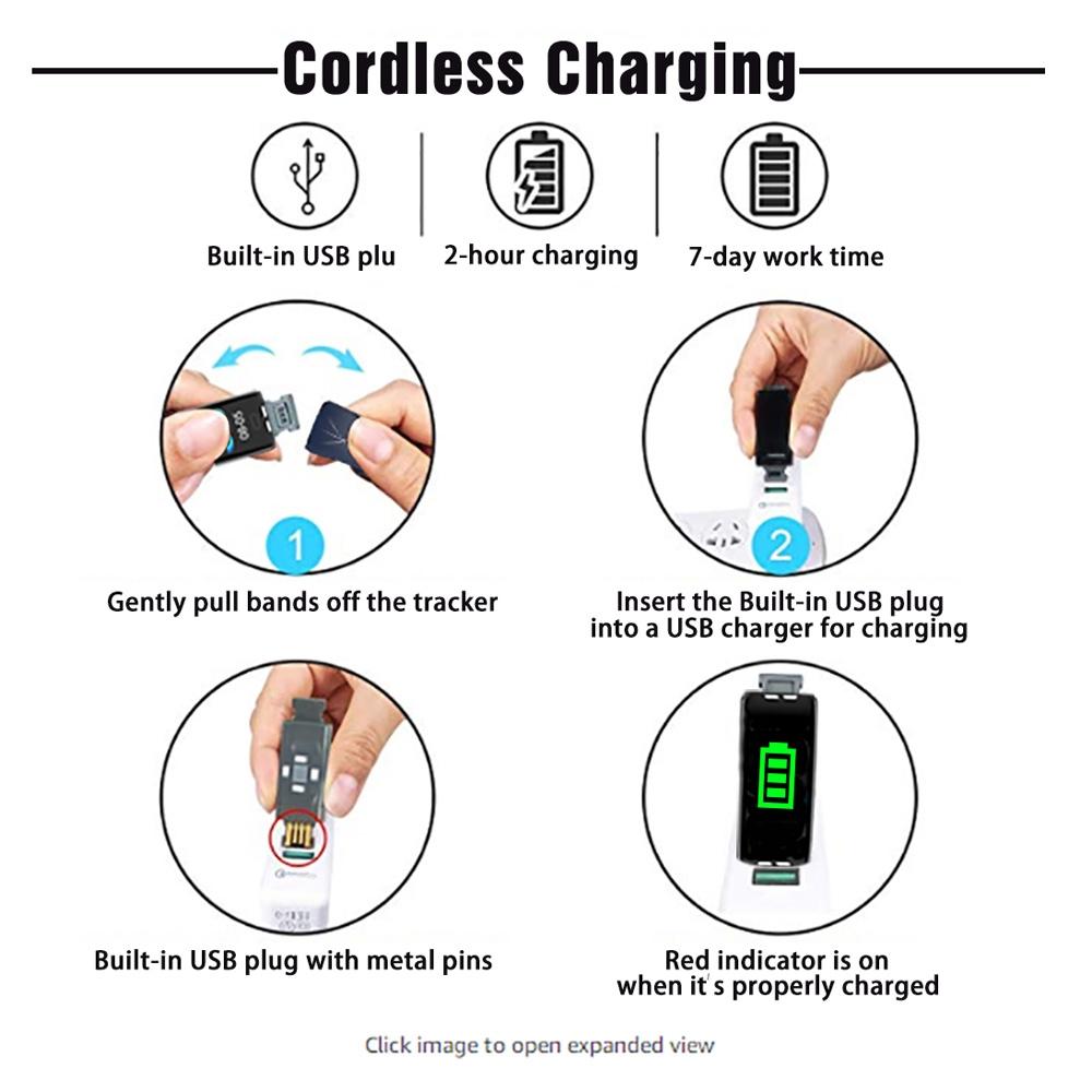 Smart Bracelet With Heart Rate Monitor And Call Reminder - Waterproof - Purple