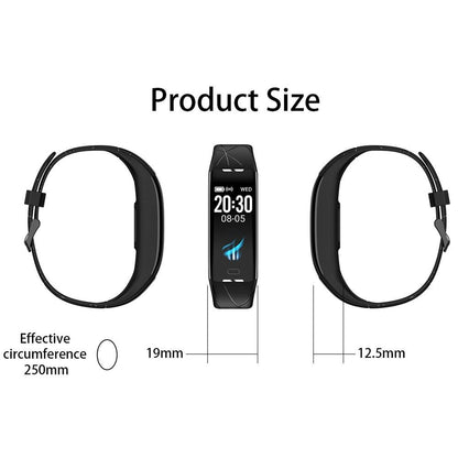 Smart Bracelet With Heart Rate Monitor And Call Reminder - Waterproof - Red