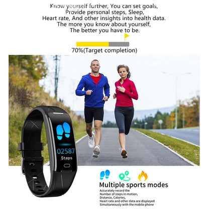 Smart Bracelet With Heart Rate Monitor And Call Reminder - Waterproof - Red