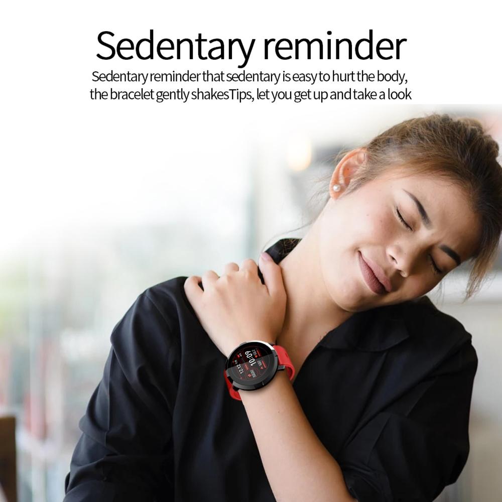 Waterproof Smart Bracelet With Heart Rate Monitor And Sleep Tracker - Red