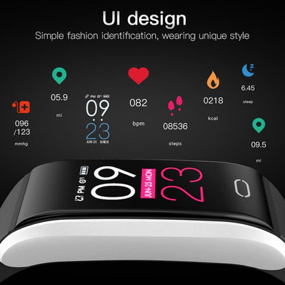 Waterproof Smart Bracelet With Call Heart Bp Sleep And Sedentary Monitoring - Ip67 - Red