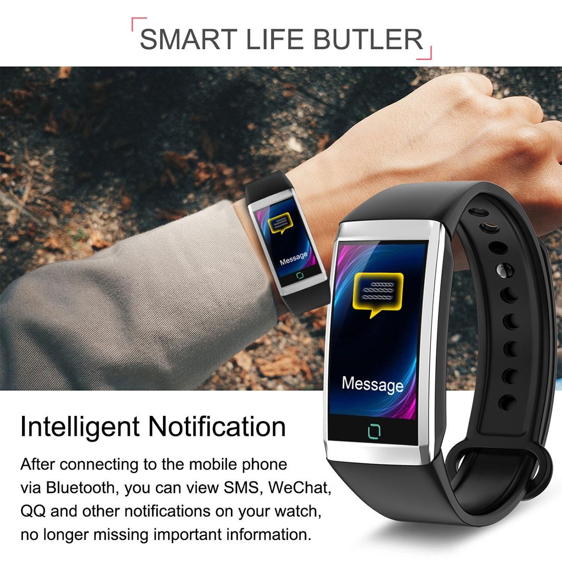 Waterproof Smart Bracelet With Call Reminder And Health Monitoring - Red