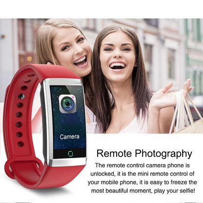 Waterproof Smart Bracelet With Call Reminder And Health Monitoring - Red