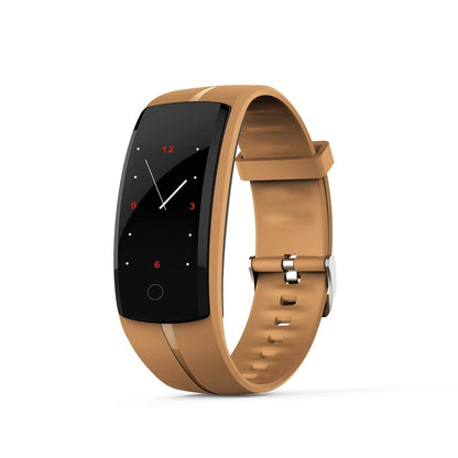 Waterproof Tft Smart Bracelet With Call / Heart / Sleep / Sedentary / Bp Monitoring - Red