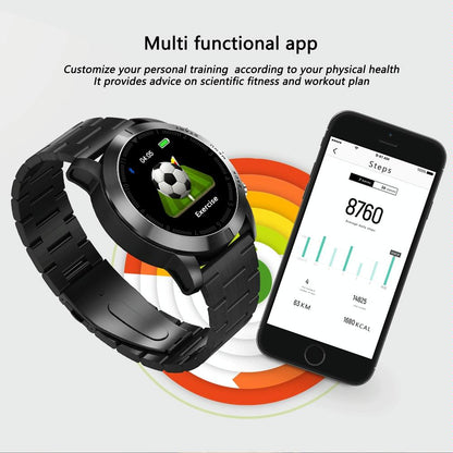 Waterproof Smart Bracelet With Call Reminder And Heart Rate Monitor - Ip68 - Silver