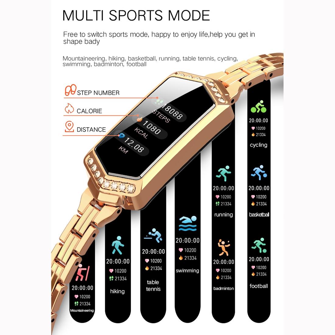 Smart Watch With Heart Rate Blood Oxygen And Sleep Monitoring - Ip67 Waterproof - Silver