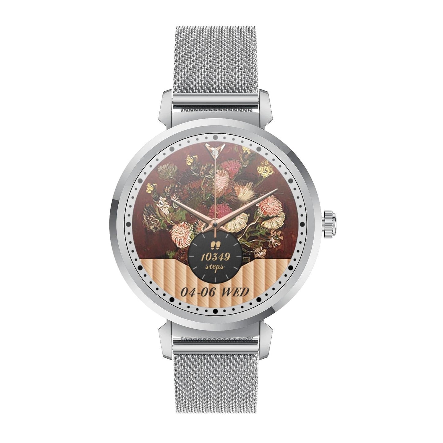 Health Monitoring Smart Watch With Heart Rate And Blood Pressure Options