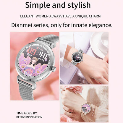 Health Monitoring Smart Watch With Heart Rate And Blood Pressure Options