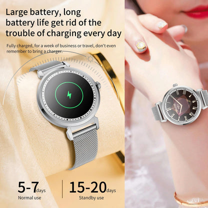 Menstrual Period Smart Bracelet With Blood Pressure And Heart Rate Monitoring - Silver