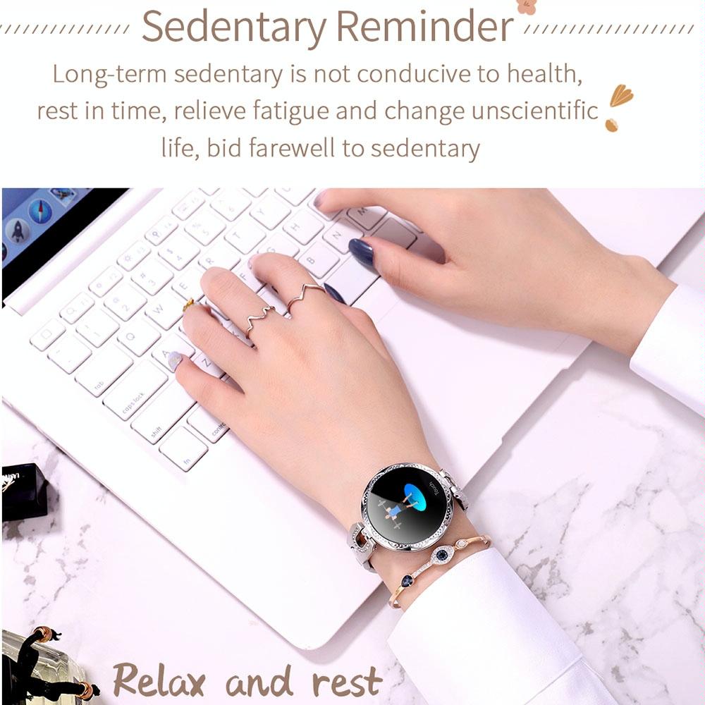Waterproof Smart Bracelet With Lcd Screen And Heart Rate Monitor - Silver