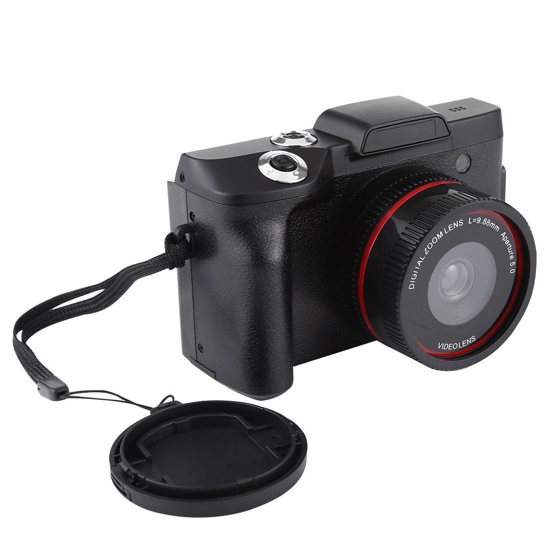 Hd 720p Recording Flip Screen Digital Camera with Interchangeable Lens and Infrared Lens - White