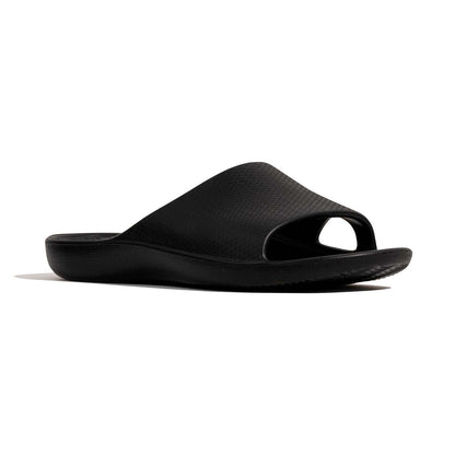 Archline Rebound Orthotic Slides Flip Flop Thongs Slip On Arch Support - Black - Euro 44