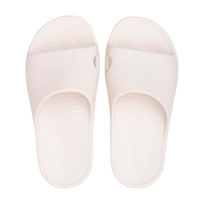 Archline Rebound Orthotic Slides Flip Flop Thongs Slip On Arch Support - White - Euro 45