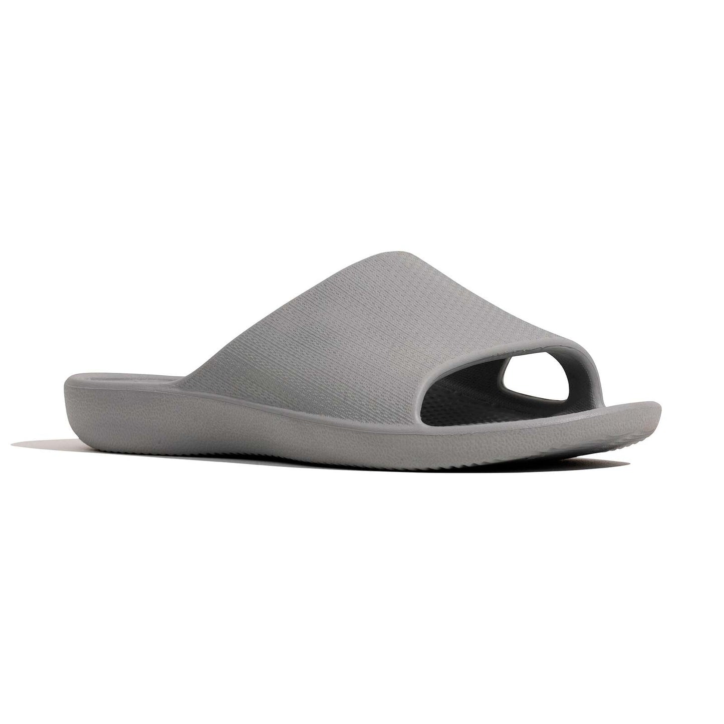 Archline Rebound Orthotic Slides Flip Flop Thongs Slip On Arch Support - Stone Grey - Euro 45