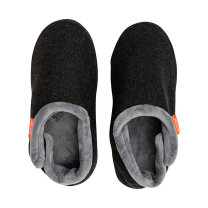 ARCHLINE Orthotic Slippers CLOSED Arch Scuffs Orthopedic Moccasins Shoes in Charcoal Marle - EUR 43
