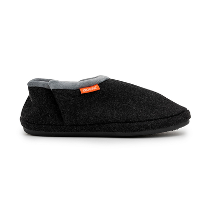 ARCHLINE Orthotic Slippers CLOSED Arch Scuffs Orthopedic Moccasins Shoes in Charcoal Marle - EUR 44