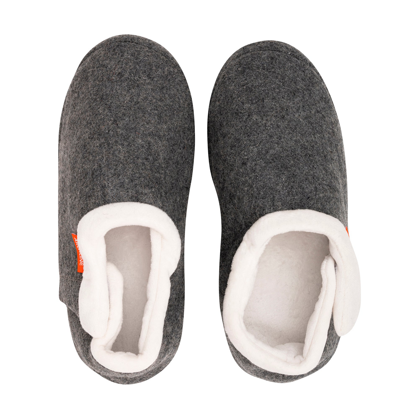 ARCHLINE Orthotic Slippers CLOSED Arch Scuffs Orthopedic Moccasins Shoes in Grey Marle - EUR 41