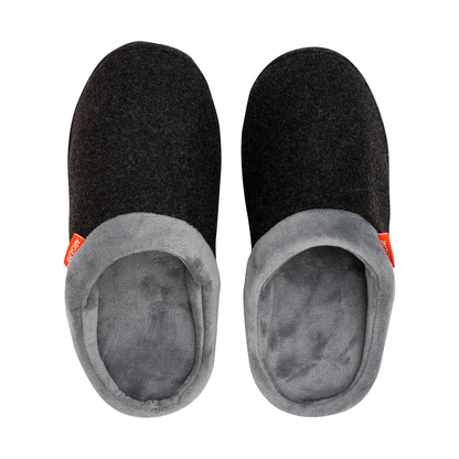 ARCHLINE Orthotic Slippers Slip On Arch Scuffs Orthopedic Moccasins in Charcoal Marle - EUR 47