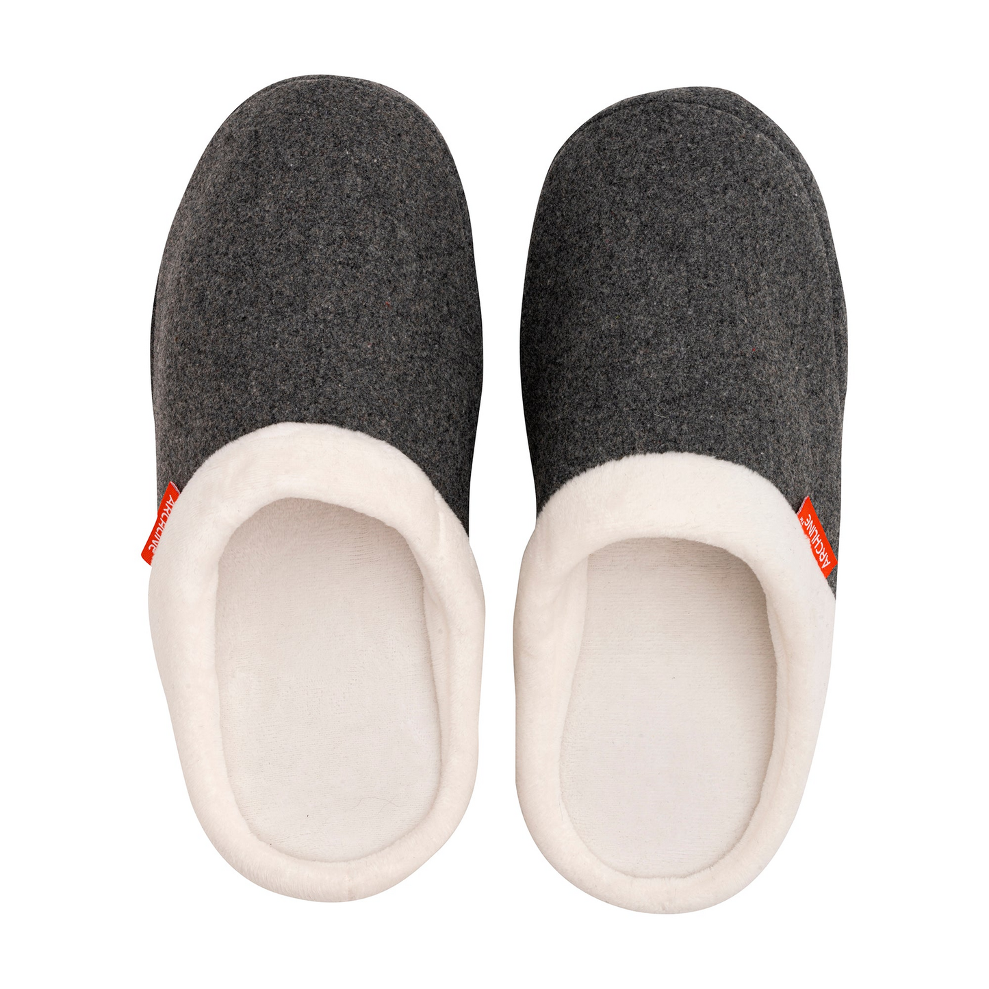 ARCHLINE Orthotic Slippers Slip On Arch Scuffs Orthopedic Moccasins in Grey Marle - EUR 37
