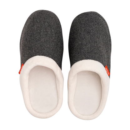 ARCHLINE Orthotic Slippers Slip On Arch Scuffs Orthopedic Moccasins in Grey Marle - EUR 38