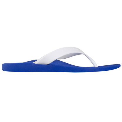 ARCHLINE Orthotic Thongs Arch Support Shoes Footwear Flip Flops Orthopedic - Blue/White  - EUR 37