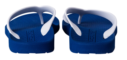 ARCHLINE Orthotic Thongs Arch Support Shoes Footwear Flip Flops Orthopedic - Blue/White  - EUR 37
