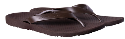 ARCHLINE Orthotic Thongs Arch Support Shoes Footwear Flip Flops Orthopedic - Brown/Brown - EUR 42