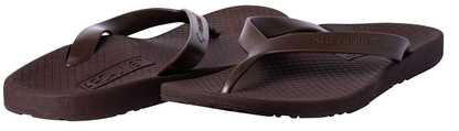 ARCHLINE Orthotic Thongs Arch Support Shoes Footwear Flip Flops Orthopedic - Brown/Brown - EUR 42