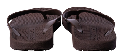 ARCHLINE Orthotic Thongs Arch Support Shoes Footwear Flip Flops Orthopedic - Brown/Brown - EUR 44