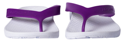 ARCHLINE Orthotic Thongs Arch Support Shoes Footwear Flip Flops Orthopedic - White/Fuchsia - EUR 41