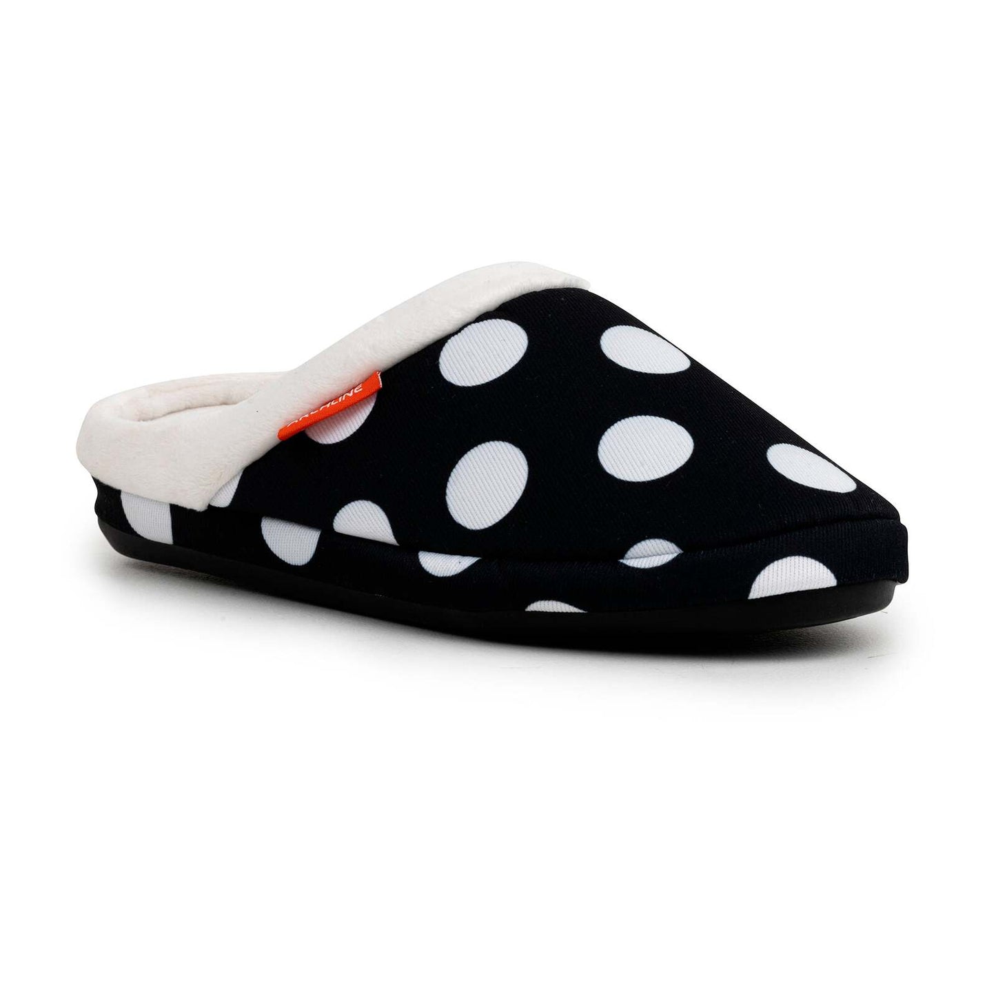 ARCHLINE Orthotic Slippers Slip On Arch Scuffs Pain Relief Moccasins - Polka Dots - EU 38