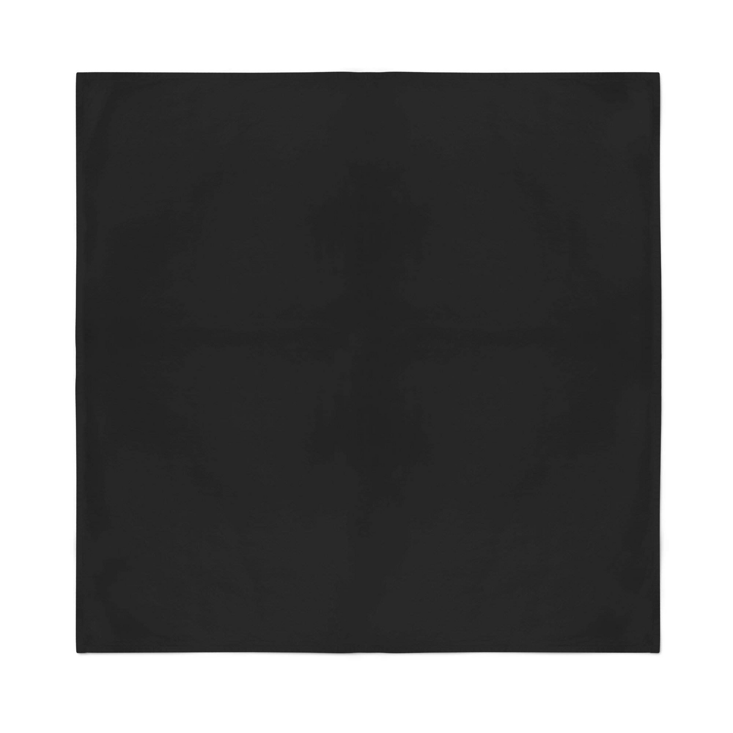 Plain Bandana 100% COTTON Head Wrap Durag Bandanna Summer Biker Scarf Mask - Plain Black