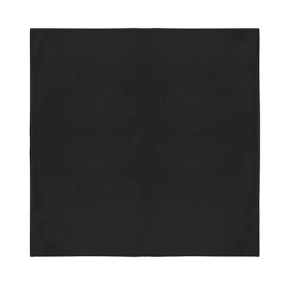 Plain Bandana 100% COTTON Head Wrap Durag Bandanna Summer Biker Scarf Mask - Plain Black