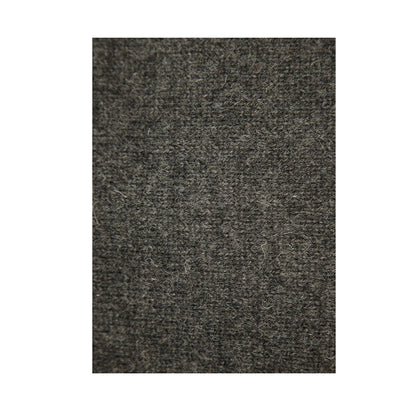 Mens 100% Shetland Ragg Wool Round Neck Knit Jumper Pullover Crew Sweater - Charcoal (29) - 6XL