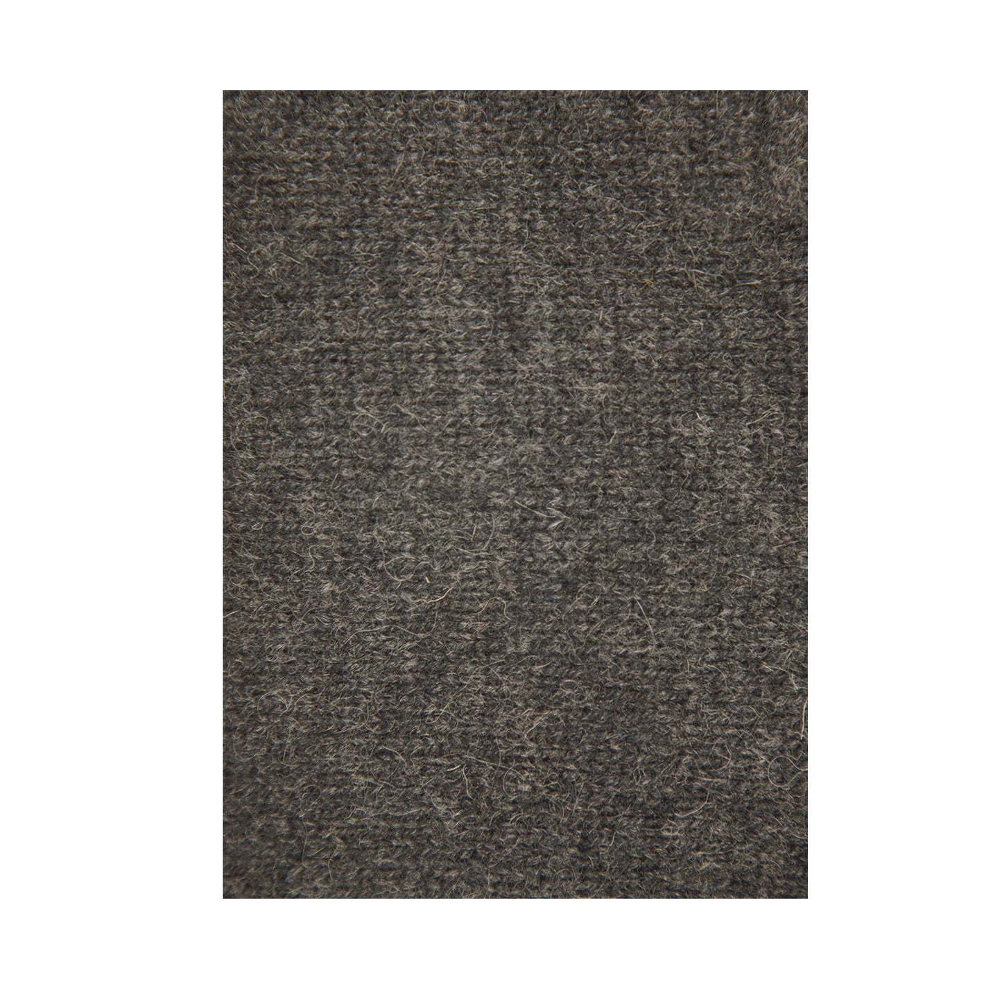 100% SHETLAND RAGG WOOL Half Zip Up Knit JUMPER Pullover Mens Sweater Knitted - Charcoal - S