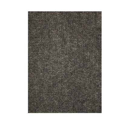 100% SHETLAND RAGG WOOL Half Zip Up Knit JUMPER Pullover Mens Sweater Knitted - Charcoal - S