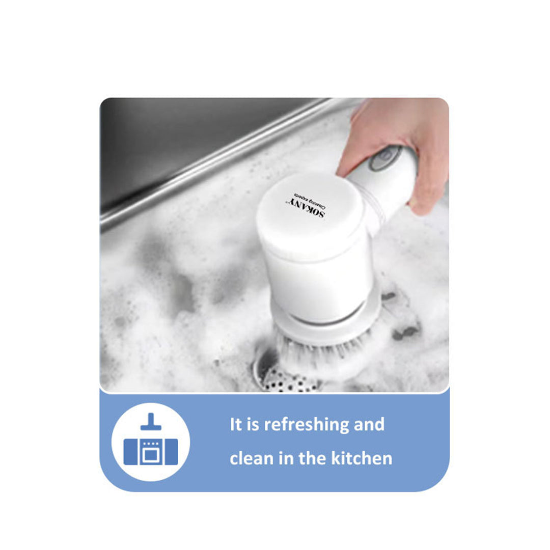 Sokany 5-in-1 Handheld Kitchen Scrubber – Multi-Function Cleaning Tool