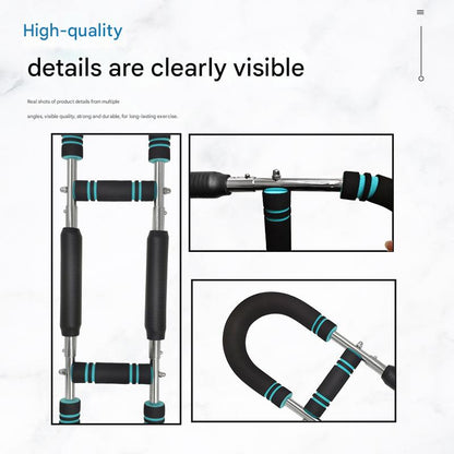 Red Black Adjustable U-Shaped Arm Exerciser - For Home Fitness Strength Training (40kg)