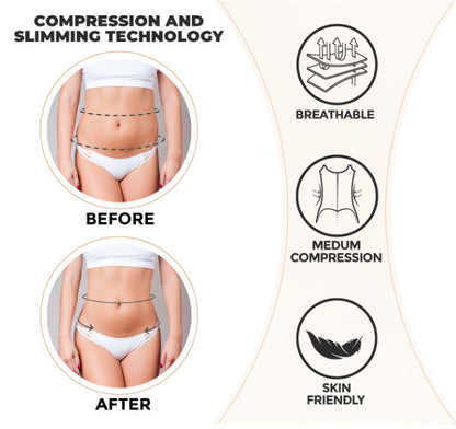 6XL Black Women's Seamless Body-Shaping Onesie with Zipper - Abdomen Slimming and Hip Lifting