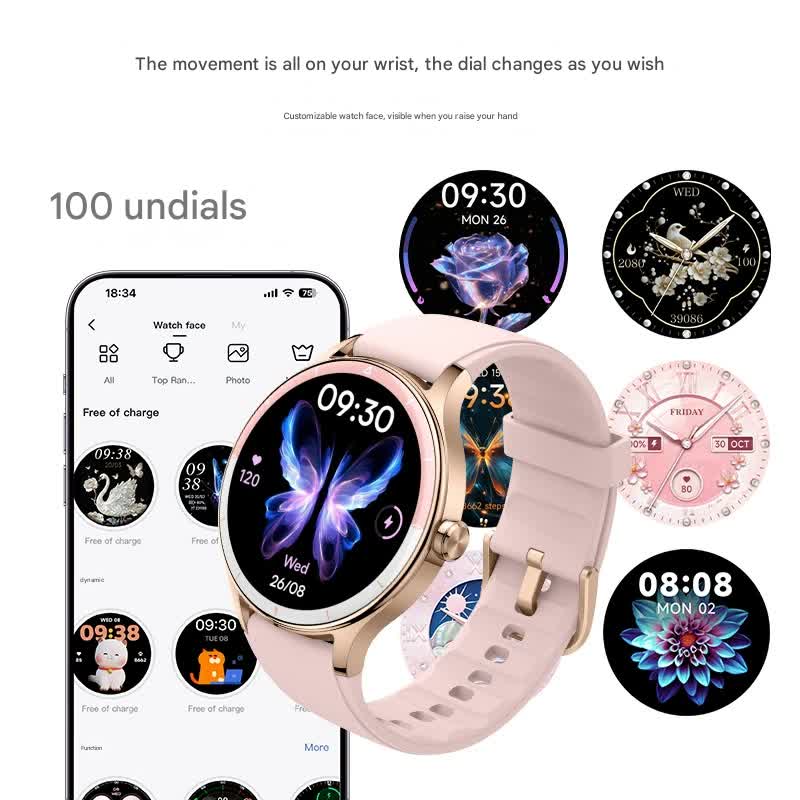 Elegant Smartwatch with 1.27" HD Display, Bluetooth Calling, 100+ Watch Faces & Sports Modes(blue)