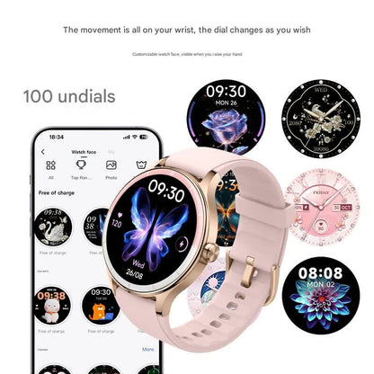 Elegant Smartwatch with 1.27" HD Display, Bluetooth Calling, 100+ Watch Faces & Sports Modes(blue)